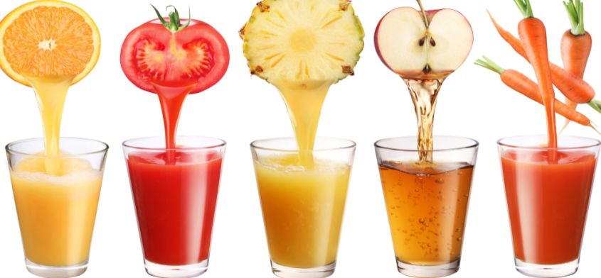 Dobrodziejstwo soków owocowych i warzywnych